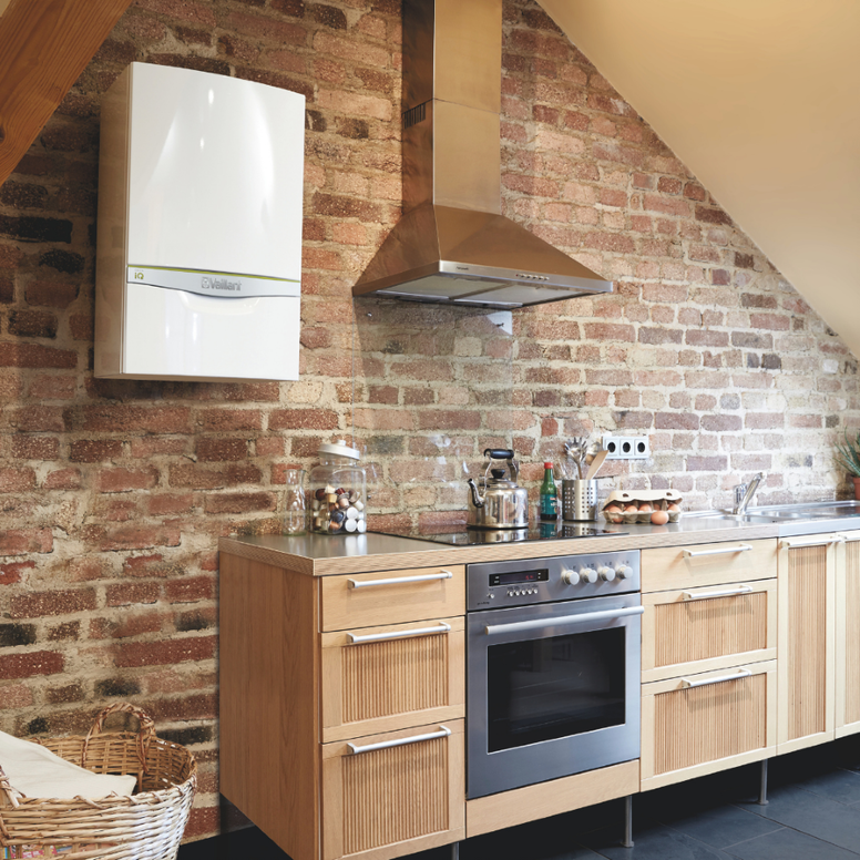 Brick and Wood Kitchen